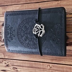 This is a hand made writing journal.